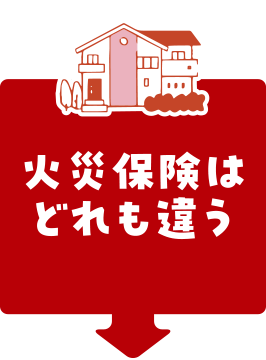 火災保険はどれも違う